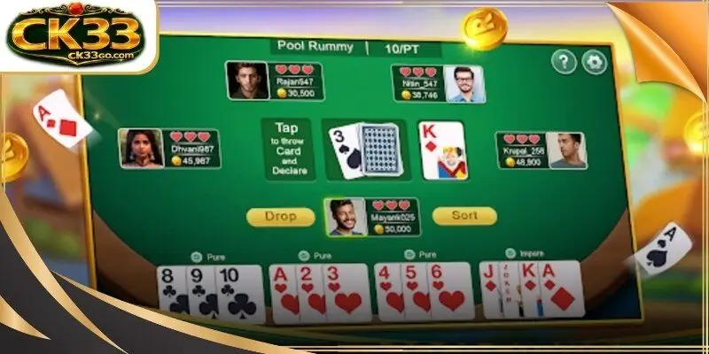 Interface showing strategic discarding options in a high-stakes digital arena